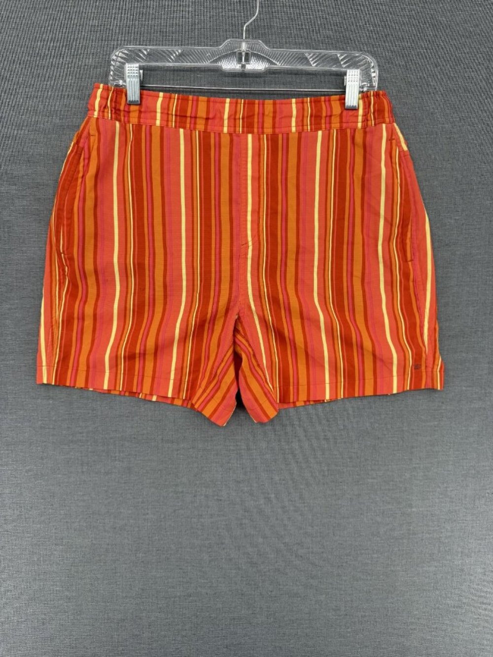 Mack Weldon Board Shorts Mens L 5" Striped Swim Trunks Drawstring Lined